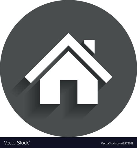 Home Sign Icon Main Page Button Navigation Vector Image
