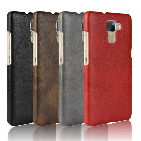 Luxury Business Litchi Skin Vintage Leather Case For Huawei Honor 7