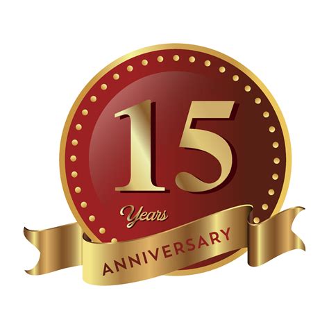 15th Anniversary Celebrating Text Company Business Background With