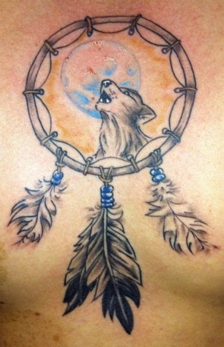 28 Best Wolf Dreamcatcher Tattoo Images On Pinterest Tattoo Ideas