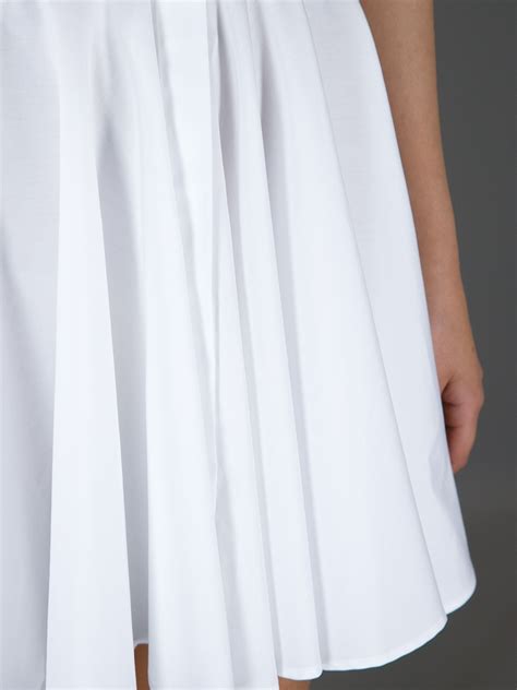 Alexander Mcqueen Sleeveless Shirt Dress In White Lyst