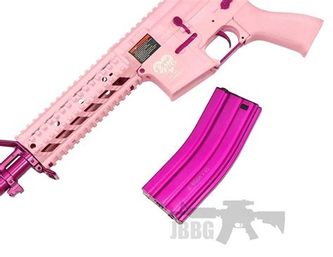 Femme Fatale Ff15 Pink Raider M4 Ris Aeg Airsoft Gun Limited Edition Just Bb Guns