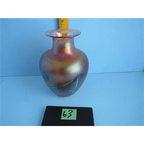 Robert Held Hand Blown Art Glass Vase