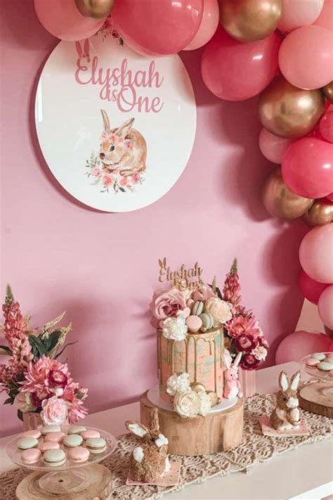 don t miss these 36 popular girl 1st birthday themes bunny birthday