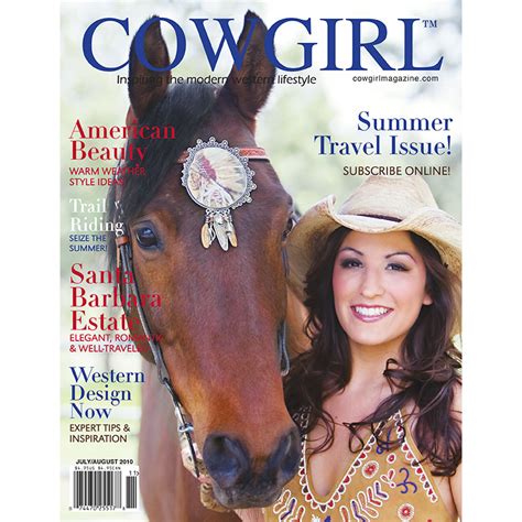 Cowgirl Magazine July August 2010 Shop Cowgirl