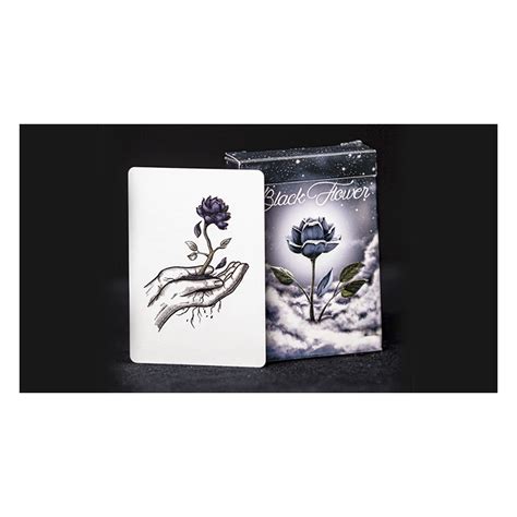 Black Flower Playing Cards By Jack Nobile