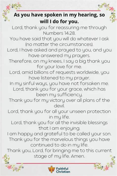 7 Prayers For Thanking God For Answered Prayers