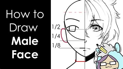 How To Draw Male Face Anime Manga Tutorial Youtube