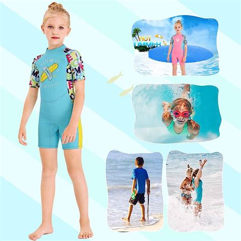 Both Comfortable And Chic Twf Kids Shorty Wetsuit Short Sleeve