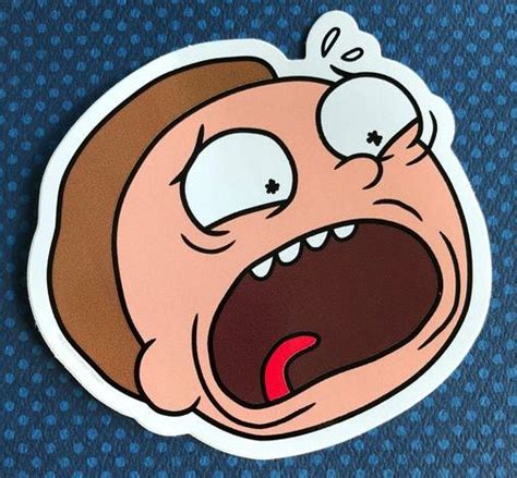 Morty Head Funny Rick And Morty Sticker 4 Custom Decals And Vinyls