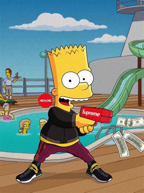 Free Download Dope Bart Simpson Supreme Wallpapers Top Dope Bart Simpson 1080x1080 For Your