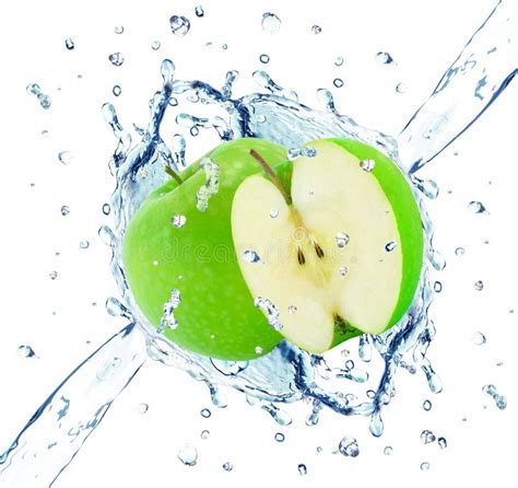 Apple Splash Stock Photo Image Of Freshness Fruit Health 98835388