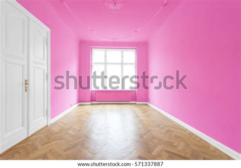 Real Estate Interior Empty Pink Room Stock Photo Edit Now 571337887
