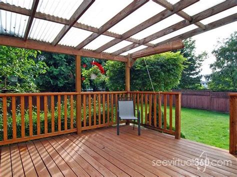 Deck Roof What Are My Options Backyard Deck With Pergola Backyard