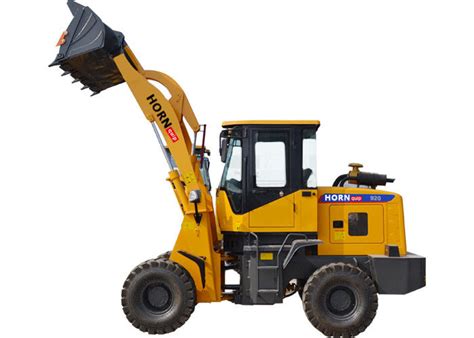 Model 920t Compact Articulated Wheel Loader 1000kg Rated Load Yellow Color