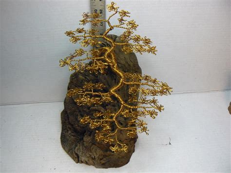 Copper Informal Upright Wire Bonsai Tree Sculpture By Wens 1844645468