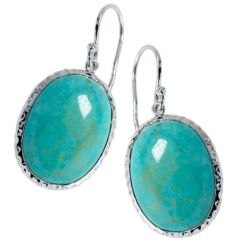 Turquoise Oval Earrings Rockshop