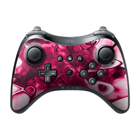 Nintendo Wii U Pro Controller Skin Pink Splatter By