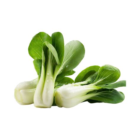 Ai Generated Green And White Bok Choy With Sliced Bok Choy Isolated