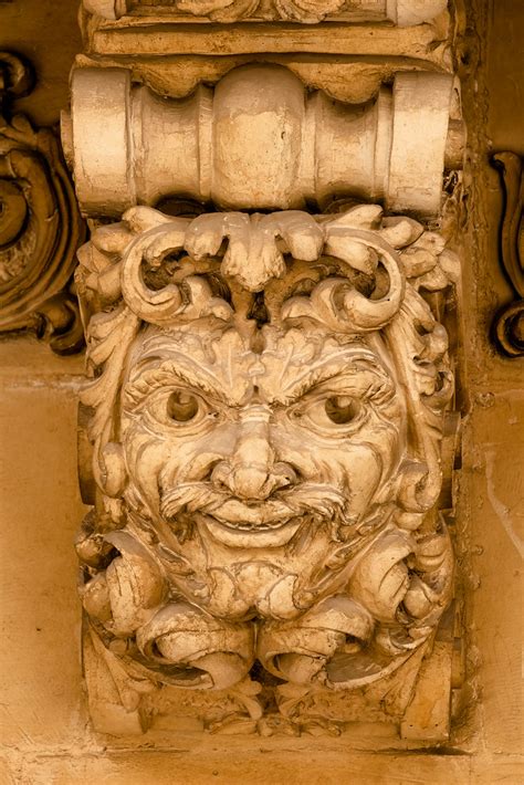 Notos Baroque Gargoyles Detail Of The Balconies Of Palazz Flickr