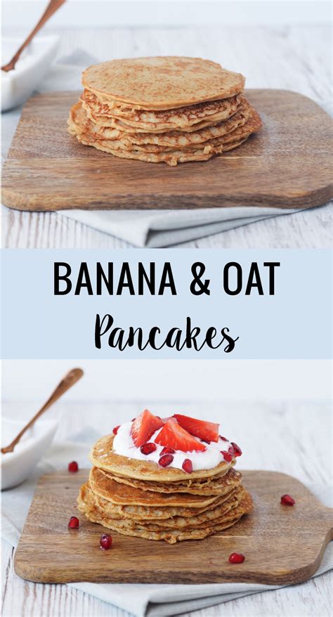 Healthy And Delicious Banana And Oat Pancakes Healthypancakes With