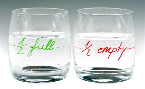 Is Your Glass Half Empty Or Half Full
