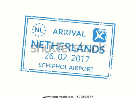 Netherlands Passport Stamp Holland Visa Stamp Stock Illustration 1622840182 Shutterstock