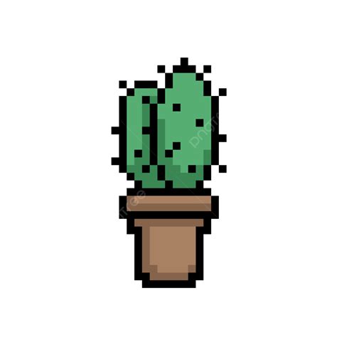 Cactus Pixel Art Cactus Pixels Icon Png Transparent Clipart Image