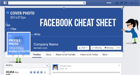 Facebook Cheat Sheet Image Size And Dimensions Iframe Apps
