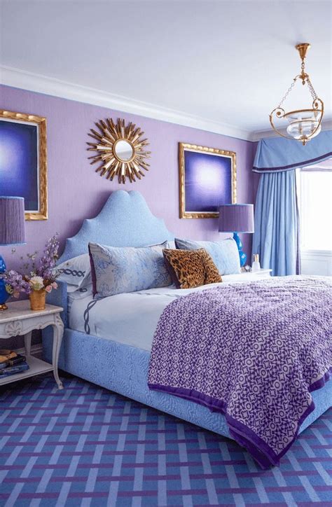 When you want certain pieces to stand out, contrast them to the color scheme of the room, using brighter colors to stand. decorating with purple | Bedroom color schemes, Bedroom ...