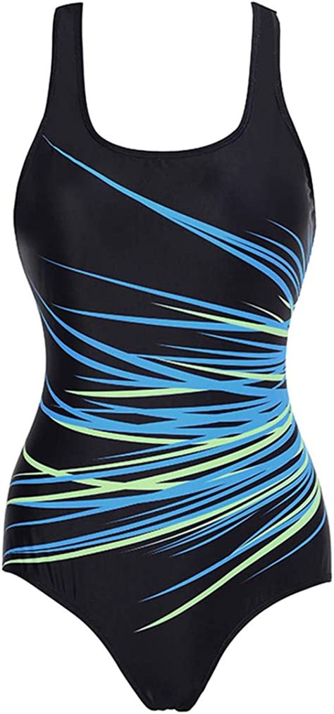 Muchao Schlanker Einteiliger Badeanzug F R Frauen Sport Schwimmen