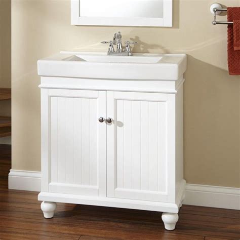 New bathroom style detected unusual interest in size 18 inches for that is why, a small 24 inch freestanding vanity is a perfect option for a small bathroom. 30" Lander Vanity Cabinet - White || $740 including sink ...