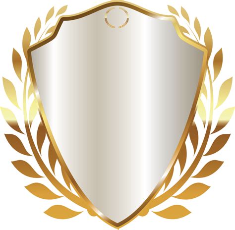 Free Metal Shield With Frame Realistic Vector Illustration Blank