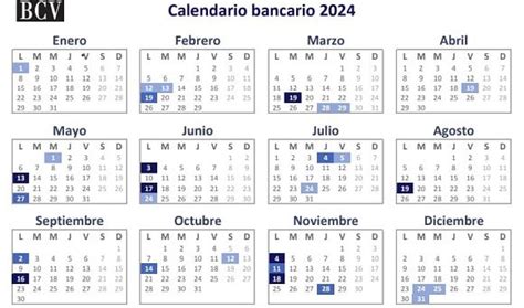 Sudeban Publica El Calendario Bancario Año 2024