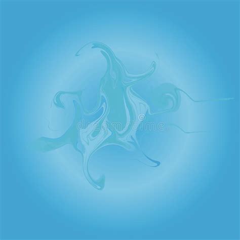 Abstract Blue Background Of Swirling Lines Stock Vector Illustration