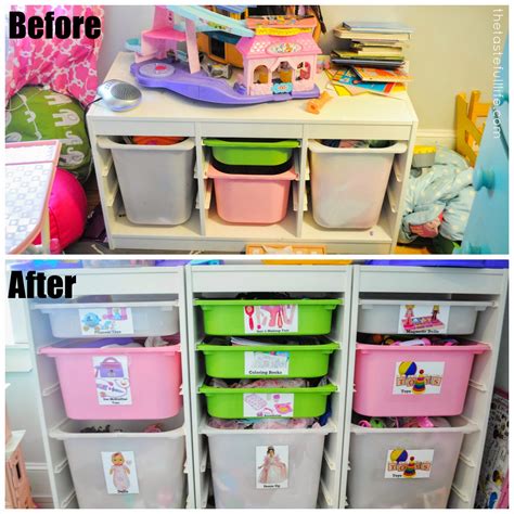 Small Space Toy Storage Solution Easy Diy Toy Labels And A Peek At A