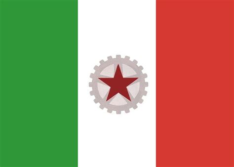 Flag Of Socialistsyndicalist Italy Rvexillology