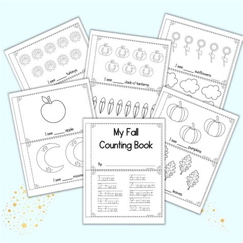 Free Printable Fall Counting Book For Preschool And Kindergarten The Artisan Life