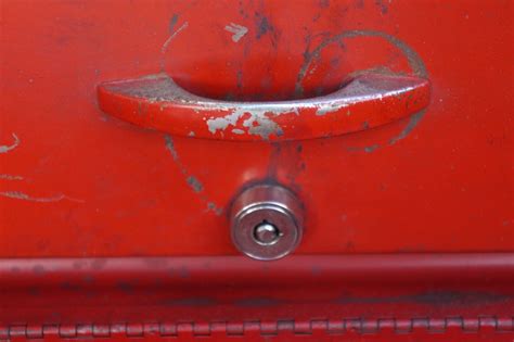 Vintage Snap On Tools Tool Box Kra A Red Drawer W Lock And