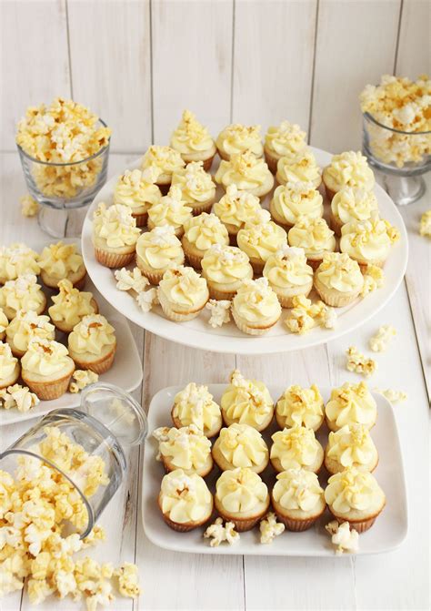 Buttered Popcorn Cupcakes A Beautiful Mess Popcorn Cupcakes Food