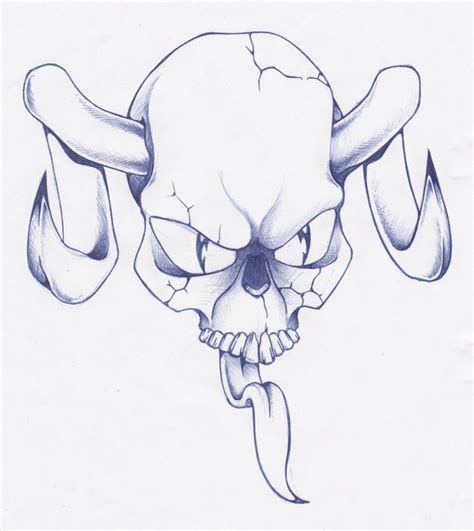 Evil Skull Drawing At Getdrawings Free Download