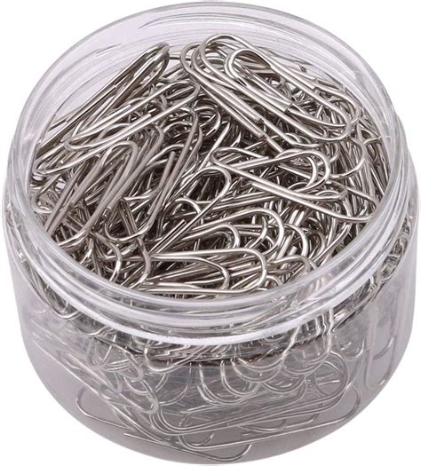 Ejy Paper Clips 200 Pcs 30mm Paper Clips Metal Paper Clamps For