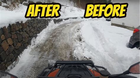 Atv Plowing After Insane Snowfall Pov ️ ️ ️ Youtube