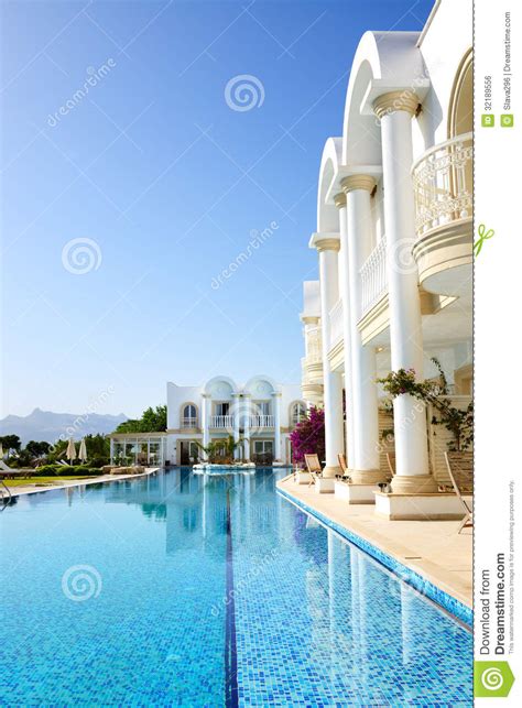 Swimming Pool At Luxury Villa Stock Photo Image Of Travel Turquoise