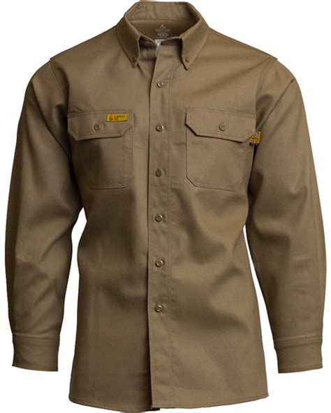 Lapco Men's Khaki FR Uniform Shirt | Boot Barn