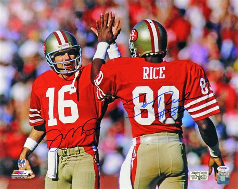 Lot Detail Joe Montana And Jerry Rice Signed 16 X 20 Color Photo In