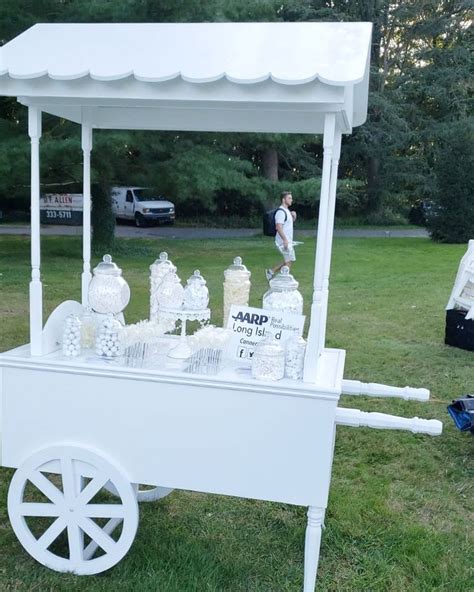 Classic White Party Rentals Candy Cart You Lost Me