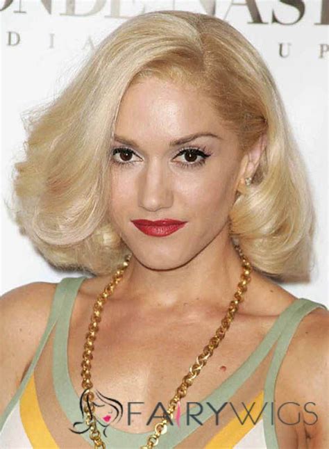 Gwen Stefani Short Wavy Lace Front Remy Hair Wig
