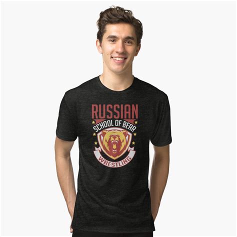 Russian Bear Wrestling Retro Wrestler Mixed Martial Arts Mma T Shirt