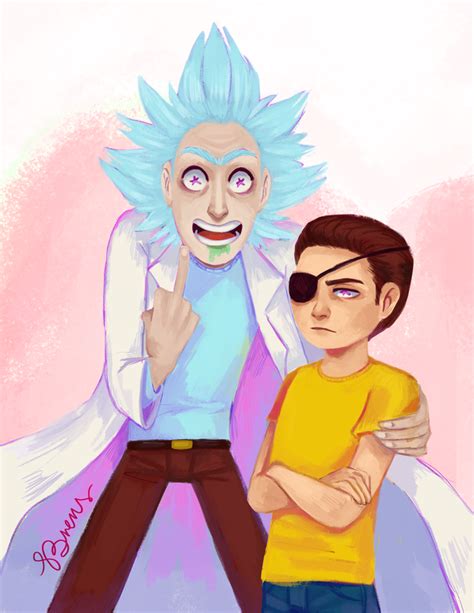 Evil Morty And Former Rick By Hyperactive Kitteh On Deviantart